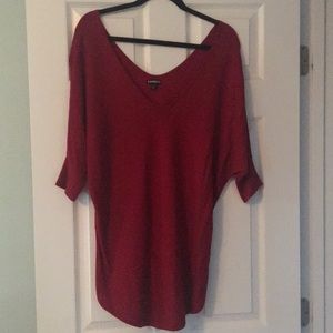 Red Express knit sweater